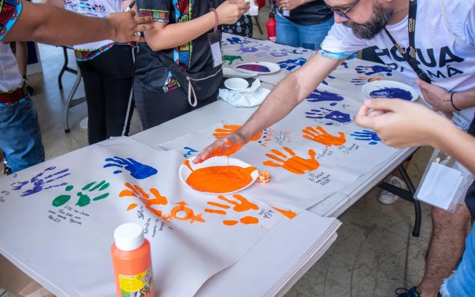 Fotografía de la actividad de integración