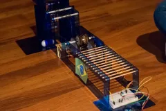 Un dispositivo tirador del equipo que representaba a Brasil.