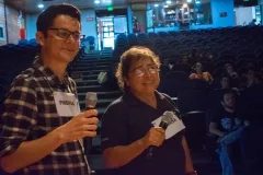 Los profesores Juan Carlos Brenes y Marta Vilchez animaron el evento.