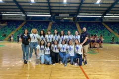 Equipo de baloncesto femenino tercer lugar liga U 2024