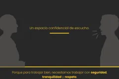 Un espacio de confidencialidad de escucha