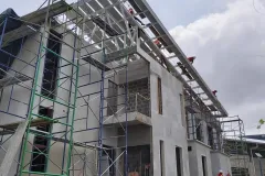 Fotografía de la construcción del edificio