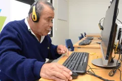 Francisco Araya, miembro de Ascate, fue uno de los primeros en estrenar los nuevos equipos.