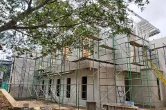 Fotografía de la construcción del edificio
