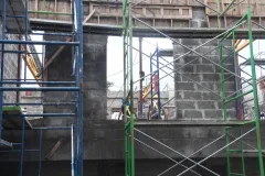 Fotografía de la construcción del edificio