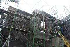Fotografía de la construcción del edificio