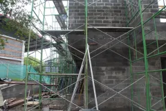 Fotografía de la construcción del edificio