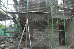 Fotografía de la construcción del edificio