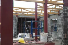 Fotografía de la construcción del edificio