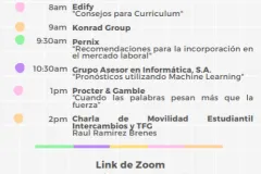Agenda del martes y QR