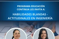La imagen muestra el afiche del evento de habilidades blandas, contiene la misma información que le texto principal. 