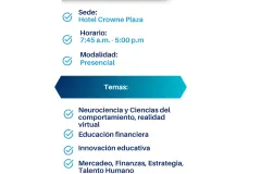 afiche con información del evento