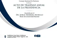 Invitación Acto de Traspaso Anual de la Presidencia