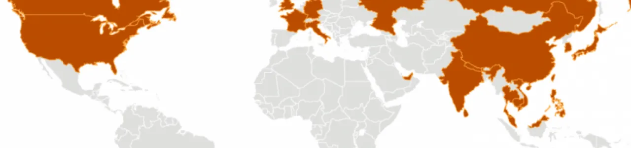Mapa mundi COVID