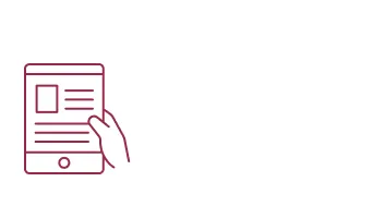Icono de una mano con una tableta