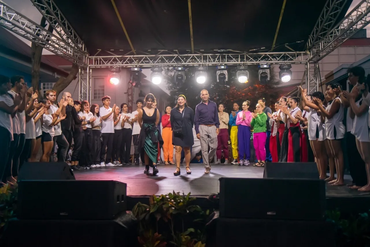 agradecimiento en el escenario