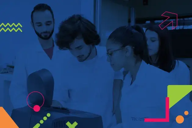 estudiantes en laboratorio