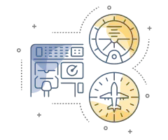 icono de elementos de aviación