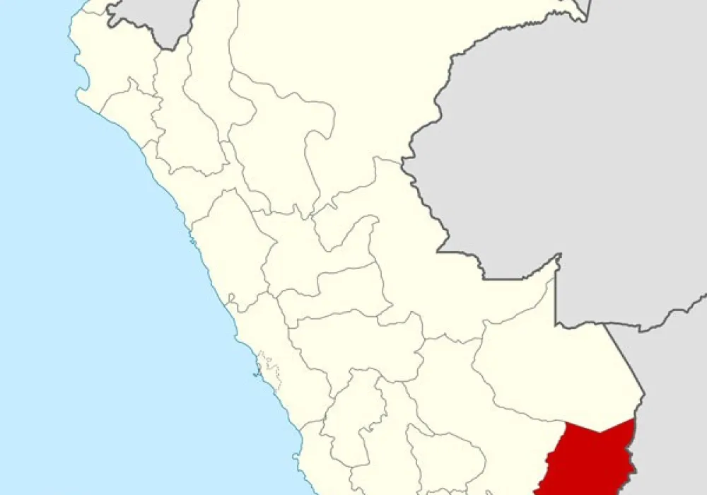 Representación visual del departamento Pubo, Perú en el mapa
