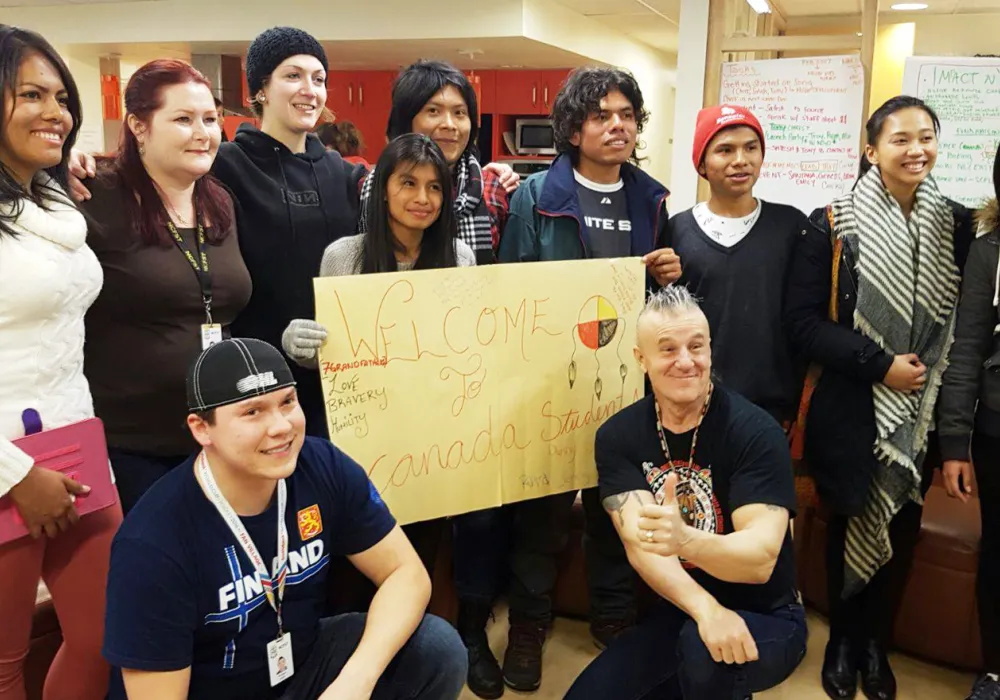 Estudiantes en las actividades