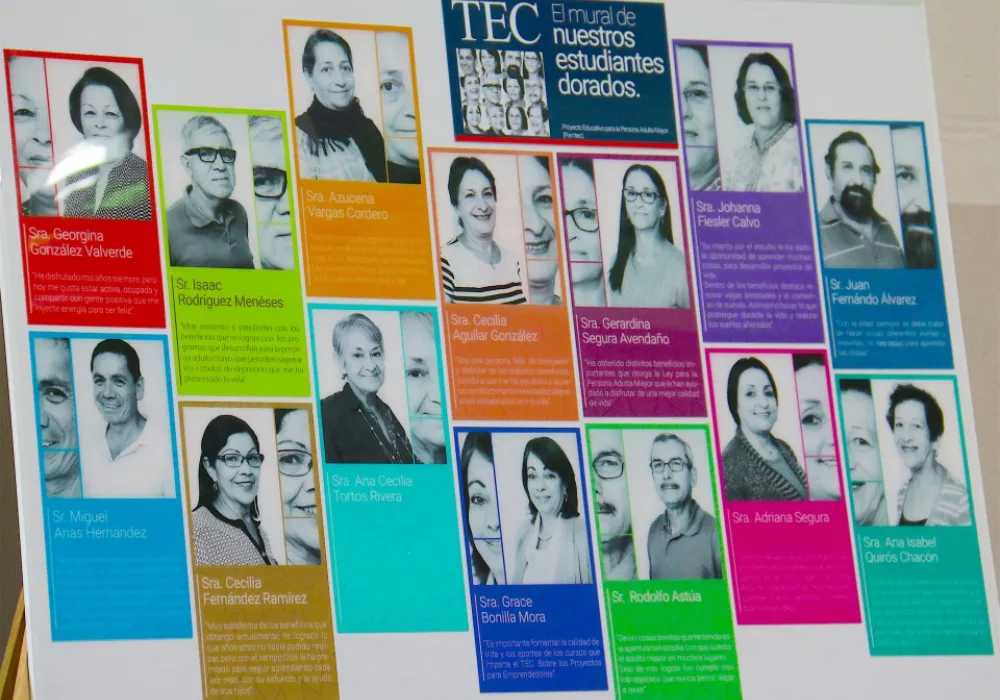 Mural “Nuestros estudiantes dorados”