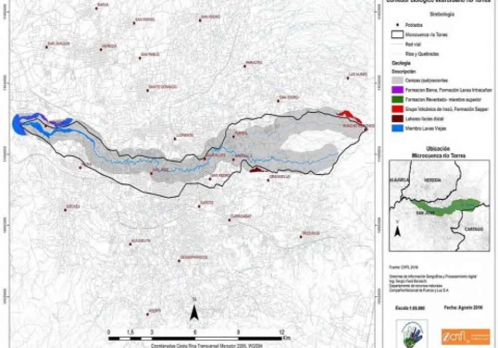 Mapa del Corredor Biológico