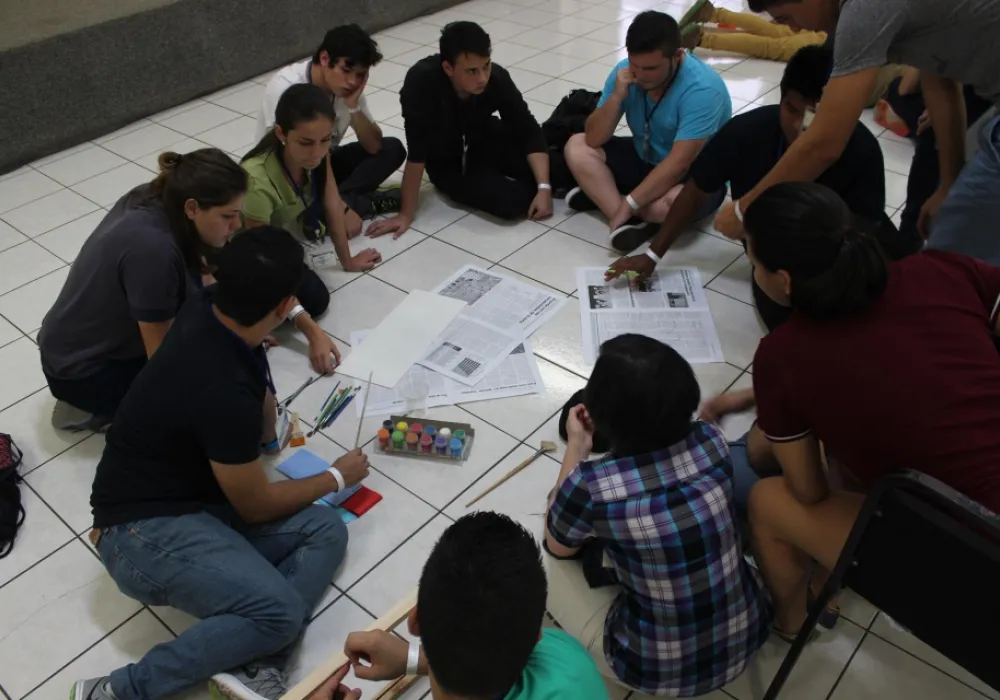 Actividades con estudiantes en el recibimiento