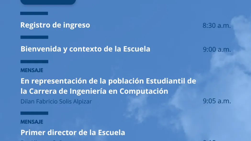 Agenda Aniversario Computación