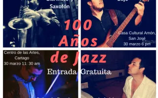 Afiche Concierto 100 años de jazz