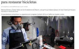 Noticia de jóvenes costarricenses