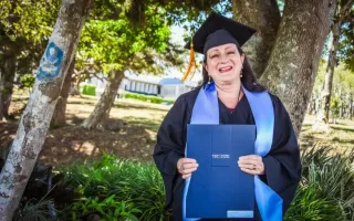 Fotografía de graduanda