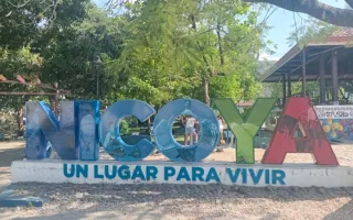 Parque central de Nicoya, Guanacaste. Fotografía cortesía de Luis Felipe Sancho Jiménez.