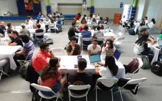 Fotografía de los participantes del taller