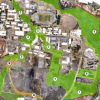 Mapa del campus Cartago, y demarcación del corredor biológico