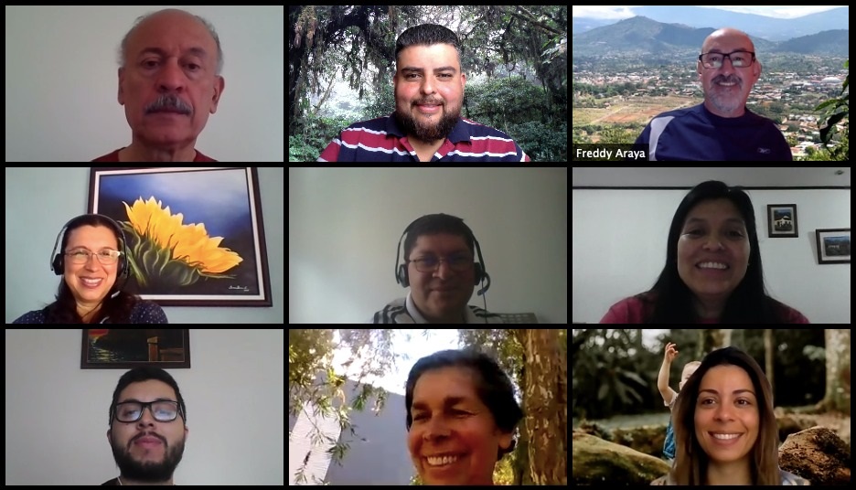 Miembros del Consejo Institucional con invitada sesionando por videollamada.
