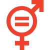 icono del ODS 5, equidad de género
