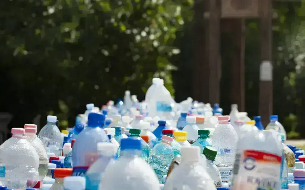 Botellas plásticas.